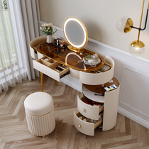 Dressing table 2021 New light luxury solid wood bedroom modern simple Net red high end storage cabinet makeup table one