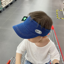 Summer ins Baby childrens clothing Korean version sunscreen men and women shade Cute empty top baseball cap Sun cap