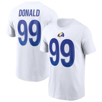 NFL Los Angeles rams player number 99 10 Quick Dry Training Short Sleeve T-shirt