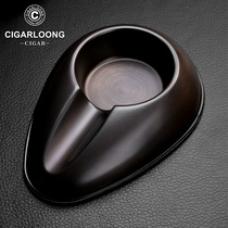 CIGARLOONG cigar ashtray stainless steel special large diameter single smoke slot design decorative ornaments
