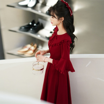 Small sub-toast bridal wine red wedding gown wedding gown dress dress normally can wear 2022 new capes