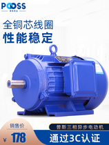 Jiangsu Pusi YX3 three-phase motor 380v motor copper core asynchronous AC micro motor New B3 horizontal