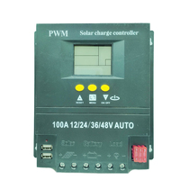 Solar controller 12V24V36V48V60A80A100A photovoltaic panel charger home USB output