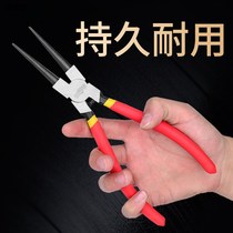 Large Circlip pliers multifunctional internal and external retaining ring installation and removal tool card yellow tongs spring pliers expansion tongs