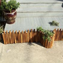 Anticorrosive carbonized bamboo fence yard decoration outdoor courtyard balcony garden fence outdoor lawn flower bed small fence