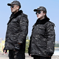 Winter thick camouflage cotton jacket large size coat men short warm cold camouflage clothing cotton jacket neutral trench coat