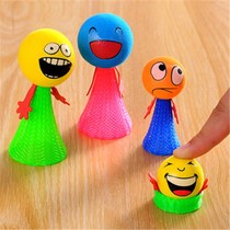 Luminous doll elf bouncing little man toy jump same tremble toy night market stall small toy