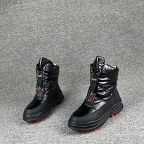 High-end pick up leak out of Russia winter thickened warm cotton boots genuine wool with real wool resistant to cold outdoor snowy boots