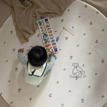 INS wind olive small floral game mat carpet children's room decoration baby non-slip climbing mat photo props