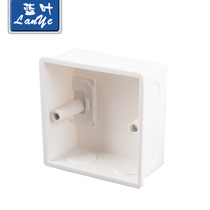 Blue leaf thickening Type 86 switch socket panel open bottom box PVC junction box wiring box 86 universal bottom box