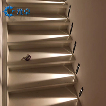 Stair corner light recessed corridor aisle step night light led induction step hotel company home light