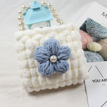 Puff flower ball ball handmade bag diy homemade self-made girlfriends gift wool hand-made boyfriend couple