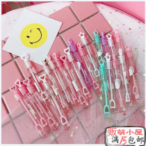 Creative not easy to break mini portable bubble stick student children cute bubble water toy blowing bubble toy cute