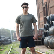 Physical training clothes suit Summer men and women military fans short sleeves shorts for training and quick dry gas energy t-shirt
