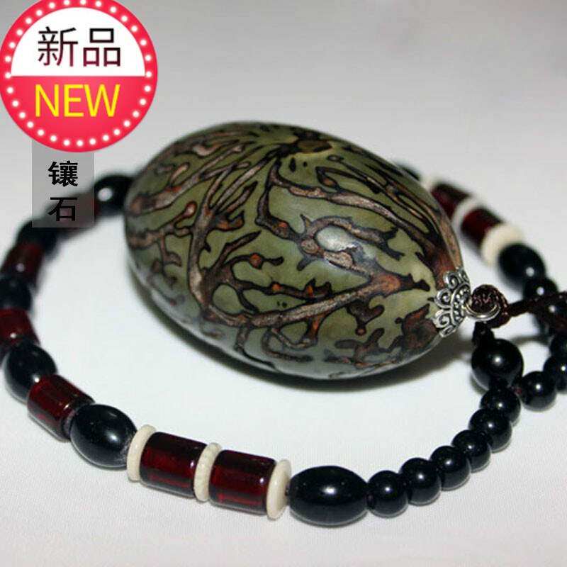 Thousand-eyed Bodhi son green fine big fat fruit big bodhi fruit hand piece Bodhi zi pendant necklace big fat