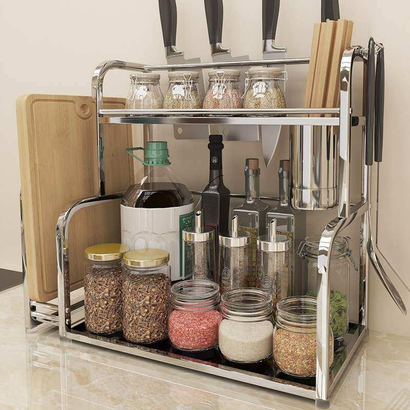 Shangmeide kitchen shelf floor-free filling dressing box chopsticks barrel kitchen knife rack wall hanging supplies