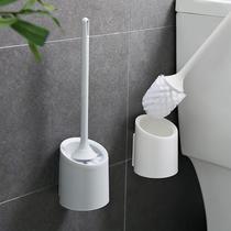 Punch-free wall-mounted toilet brush set no dead corner washing toilet brush household long handle toilet cleaning brush