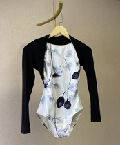 Ballet uniform female adult knitted long sleeve shawl top small waxsuit shoulder exercise suit body shoulder dance suit