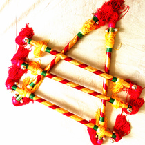 Money pole flower stick with bell Linglian Xiang sticks to beat the Tyranrant King Whip Square Dance Kindergarten Equipment gymnastics Games props