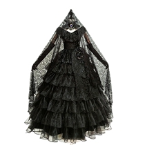 TCOS VOCALOID V Home Hatsune Miku Dark wedding Hatsune Secret Black Oath cosplay costume