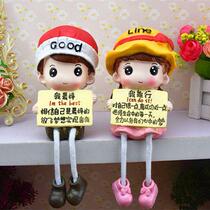 Desk inspirational ornaments to encourage decorations hand office dolls in the car gift dolls creative
