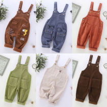 Female baby 0-1 year old half male baby 3 autumn and winter 4 strap pants 5 children 7 Winter 6-12 months 9 sets of cotton pants 8
