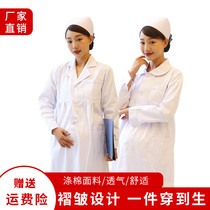 Pregnant women nurses clothing long sleeve womens summer wear large size white coat Clothing Doctor short sleeve pregnancy maternity overalls set