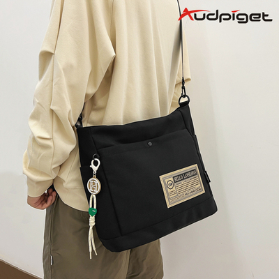 taobao agent One-shoulder bag, backpack, shoulder bag for boys, linen bag, suitable for teen, for secondary school