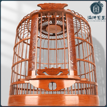 Ocean birdcage Daquan Guizhou thrush birdcage boutique full set of accessories Old bamboo starling birdcage bamboo large handmade