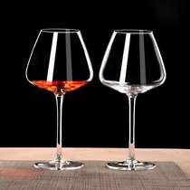 Wine wine set set household European decanter large crystal wine goblet 6 sets Burgundy