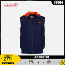 MitchellNessMN Official Autumn Winter Mens Lianhood Sports Leisure down Marchia jacket Light and warm