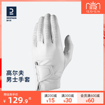 Decathlon Golf Gloves Men and Women Professional Sheepskin Leather Summer Single Piece Left Hand Magic Gloves IVE2