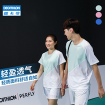 Decathlon mens badminton clothes womens t-shirt badminton suit short-sleeved new sportswear top breathable light IVJ1