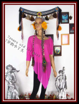Belly dance coat loose belly covering belly 2019 spring and summer new practice Gong suit German water yarn bat sleeve CUF20