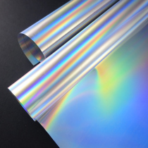 Colorful laser film Silver reflective colorful symphony color change photography props Wedding decoration exhibition KT board sticker