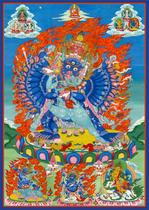 Hand-made Tantric guardian image Da Wei De King Kong Buddha Thangka hanging portrait picture photo paper plastic seal