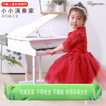 Kayazia 30-key childrens toy wooden mechanical small piano Mini boy girl early childhood education gift