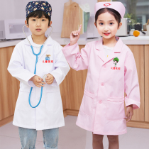 Childrens doctors Nursing wear male and female children White Coats Oral Dental Ophthalmology Baby Science Experiment Neutral New