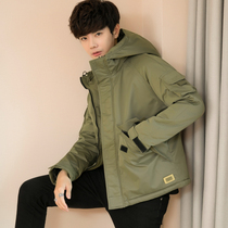 Clothing cotton-padded jacket men's fashion brand winter 2021 new thickened trend retro Japanese cotton-padded men's casual coat