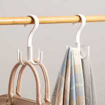 Bag storage rack 2 4 rotatable hanging scarf silk scarf hanger belt tie rack rotating hat shoe hook