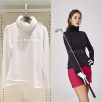 South Korea buy spring and autumn golf clothing women slim slim grinding hair hair thin velvet thin velvet long sleeve T-shirt top