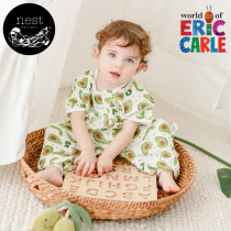 Eric Carrle Series Baby Sleeping Bag Summer New double layer gauze Short sleeves Leg Baby Anti Kick