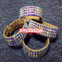 Single 16cm modern dance Latin dance accessories hand circle dense AB magic color bracelet imitation Olympic diamond national standard dance bracelet