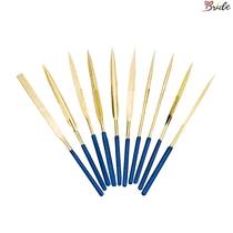 Small setback knife Round mini metal grinding assorted emery set Diamond file rubbing knife model rubbing knife plate