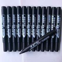 Big head oil marker can add ink waterproof logistics red blue black packaging pen express big head pen