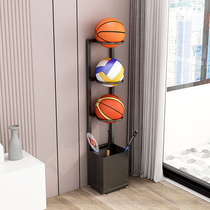 Basketball football storage frame against the wall home indoor sports equipment storage rack rack table tennis rack