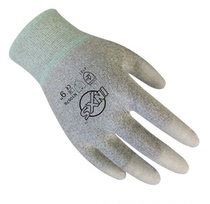 Serit N10576 Carbon wire PU fingers anti - static gloves Breakthrough good general protection labor insurance 1 pair