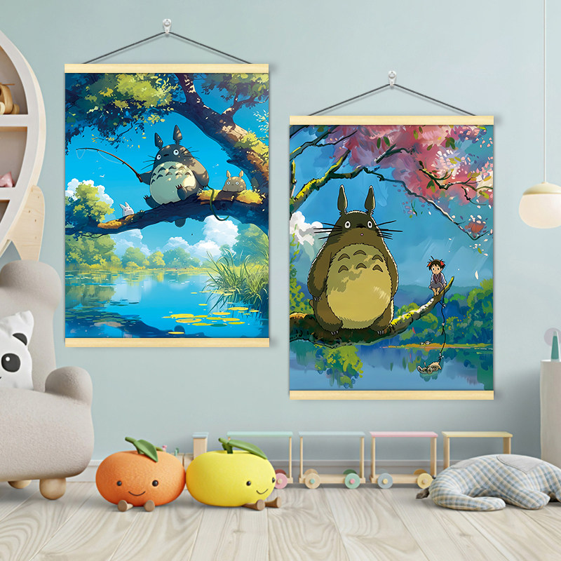 宫崎骏油画挂画-宫崎骏油画挂画促销价格、宫崎骏油画挂画品牌- 淘宝