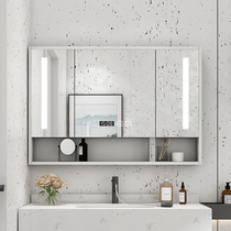 Bathroom smart mirror cabinet Wall-mounted toilet mirror cabinet Separate toilet mirror with shelf to store vanity mirror