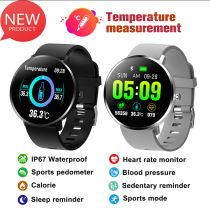 Cross-border F25T smart bracelet body temperature full round touch screen heart rate blood pressure monitoring call reminder business sports watch